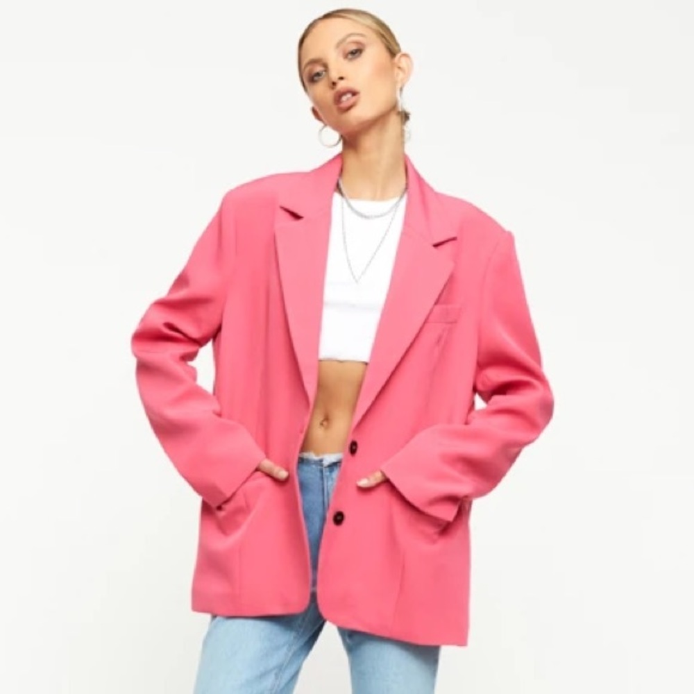 Lioness Lion’s Den Pink Oversized Blazer
